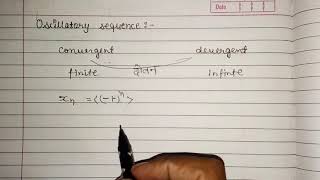 oscillatory sequence defination || with examples