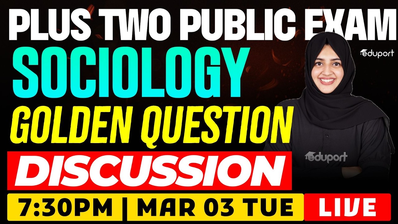 Plus Two Sociology Golden questions | Eduport Plus Two