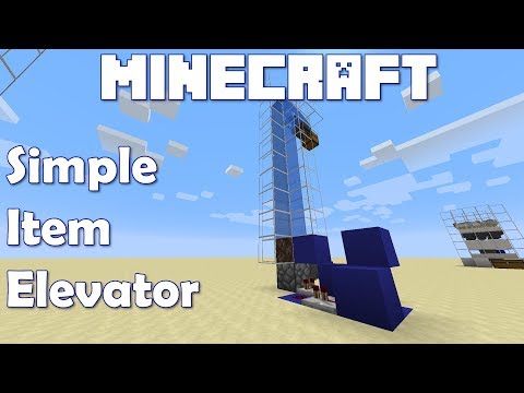 Minecraft 1.15 : Simple Item Elevator.