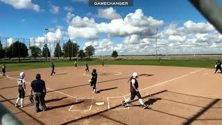 (GAP TO GAP EXTRA BASE HITS) HARD SLAP triple vs. Crossfire Garrett - Batbusters Showcase