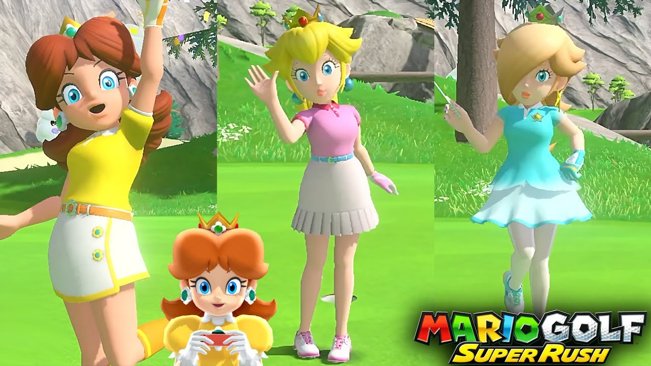 Princesa Daisy Golf Mario Golf Super Rush Daisy Vs Peach Vs Rosalina