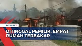 Ditinggal Pemilik, 4 Rumah di Blora Ludes Terbakar