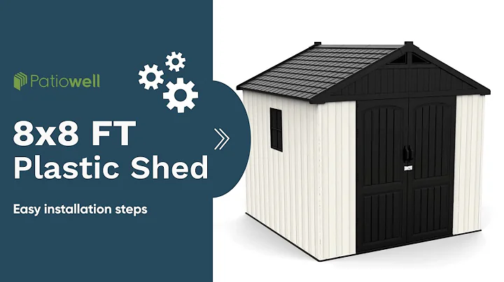 Patiowell Plastic Storage Shed ｜ 8' x 8' FT Assembly