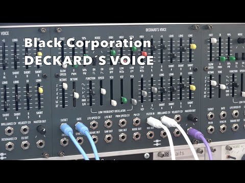 モジュラーシンセ deckrard’s voice black corpora Black Corporation - Deckard´s Voice - YouTube
