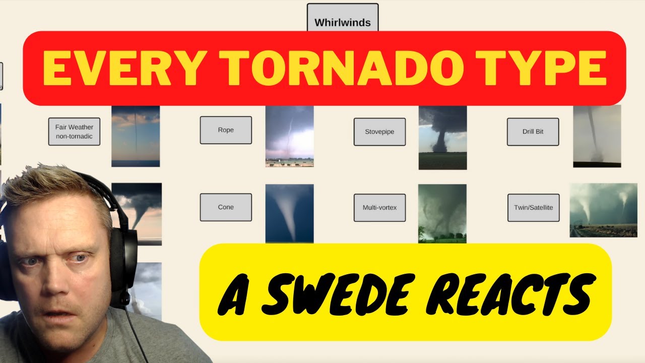 A Swede reacts to: Every Tornado Type - A Complete List of Whirlwinds