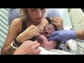 A natural birth story dad catches baby otto