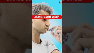 make whistle from soda can