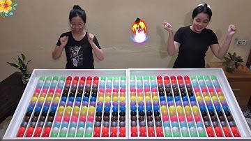 🎧 Relaxing Color Ball Sorting with Gentle ASMR | Calm but Competitive