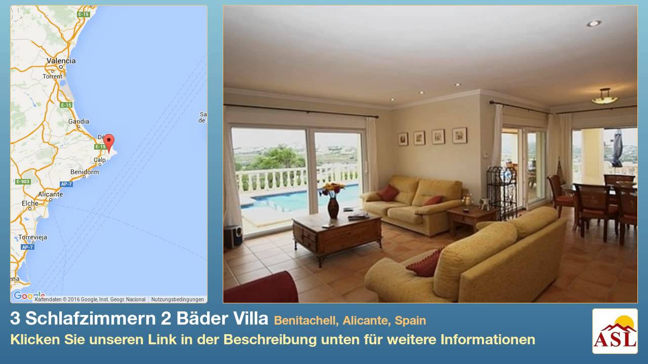 3 Schlafzimmern 2 Bäder Villa zu verkaufen in Benitachell, Alicante