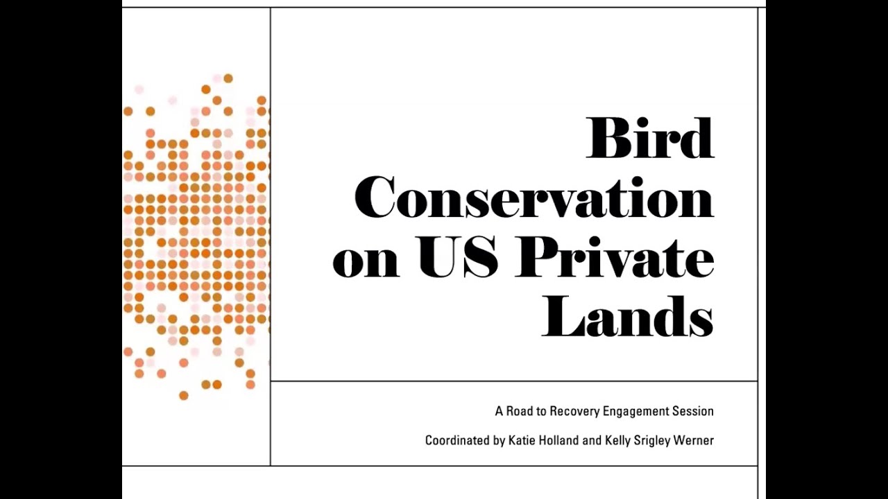 Bird Conservation on U.S. Private Lands