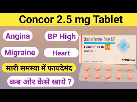 Video Concor 0.5 mg tablet | concor cor 0.5 mg tablet | beta... - youtube