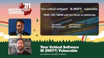 IATC - Your critical system IS (NOT?) vulnerable: CSAF, VEX, SBOM and the future of advisories