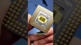 Why Engineers Put Real Gold Inside High-End Chips #chip #mechanical #Knowledge #gold #electrician