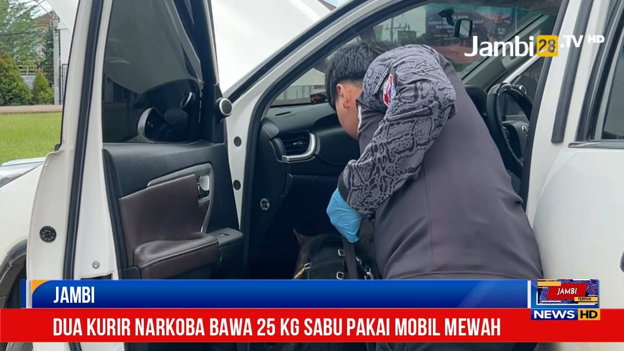 BNNP Jambi Amankan 2 Kurir Narkoba yang Bawa 25 Kg Sabu Pakai Mobil Mewah