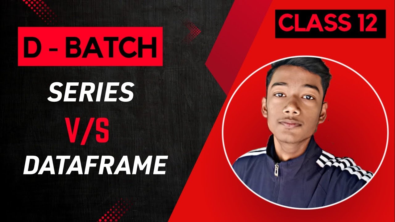 Series and Dataframe | Difference | Class 12 information practice - YouTube