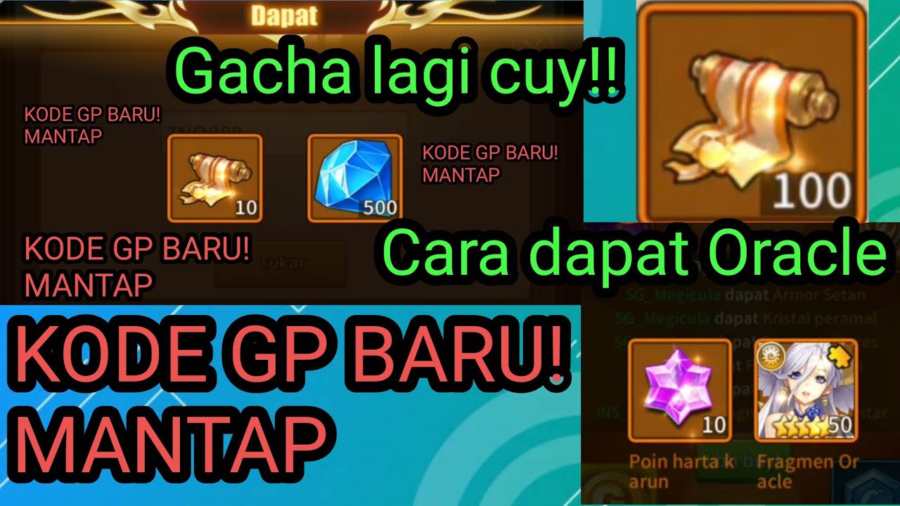 KODE GP TERBARU + Cara Dapat Oracle dan Gacha 110x scroll | IDLE LEGENDS