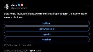 Garry Want To Change S&box's Name Before Release