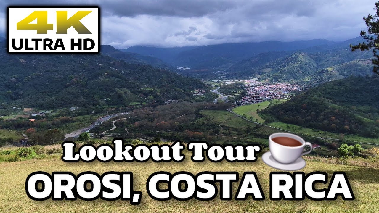 ☕ [4K] Tour Orosi Lookout In Costa Rica || Coffee Country & Quiet Vibes #travel