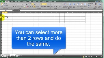 DELETE ROW SHORTCUT in EXCEL