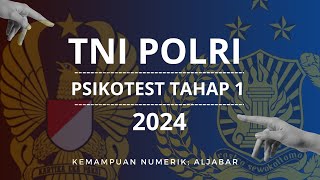 PSIKOTEST TNI-POLRI 2024] Jenis Soal Kem.Numerik Aljabar yg sring mncul di Psikotest #bintarapolri