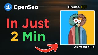 Create EASY FREE GIF ART with SIMPLE ONLINE - Moving Logo For Opensea - Picture to Gif - NFT ART