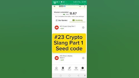#23 Crypto Slang Part 1 | #23 Seed New video code | Crypto slang part 1 #seed #crypto