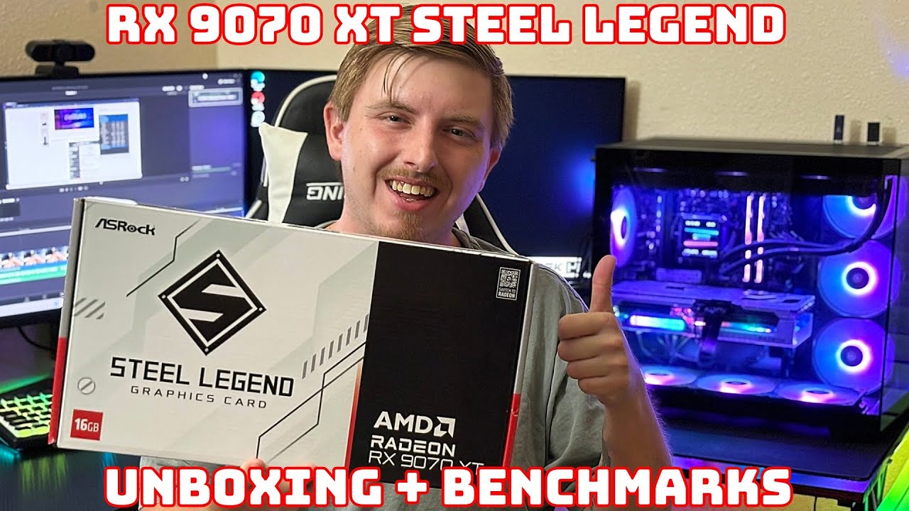 ASRock RX 9070 XT Steel Legend Review: Unboxing, Benchmarks & Is