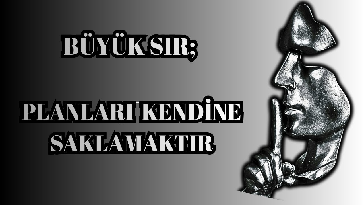 Planlarınızı kimse ile paylaşmayınız  Stoacılık - Marcus Aurelius - Seneca - Epiktetos