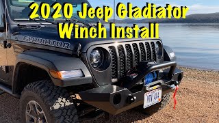 winch zeak lb gladiator jeep install