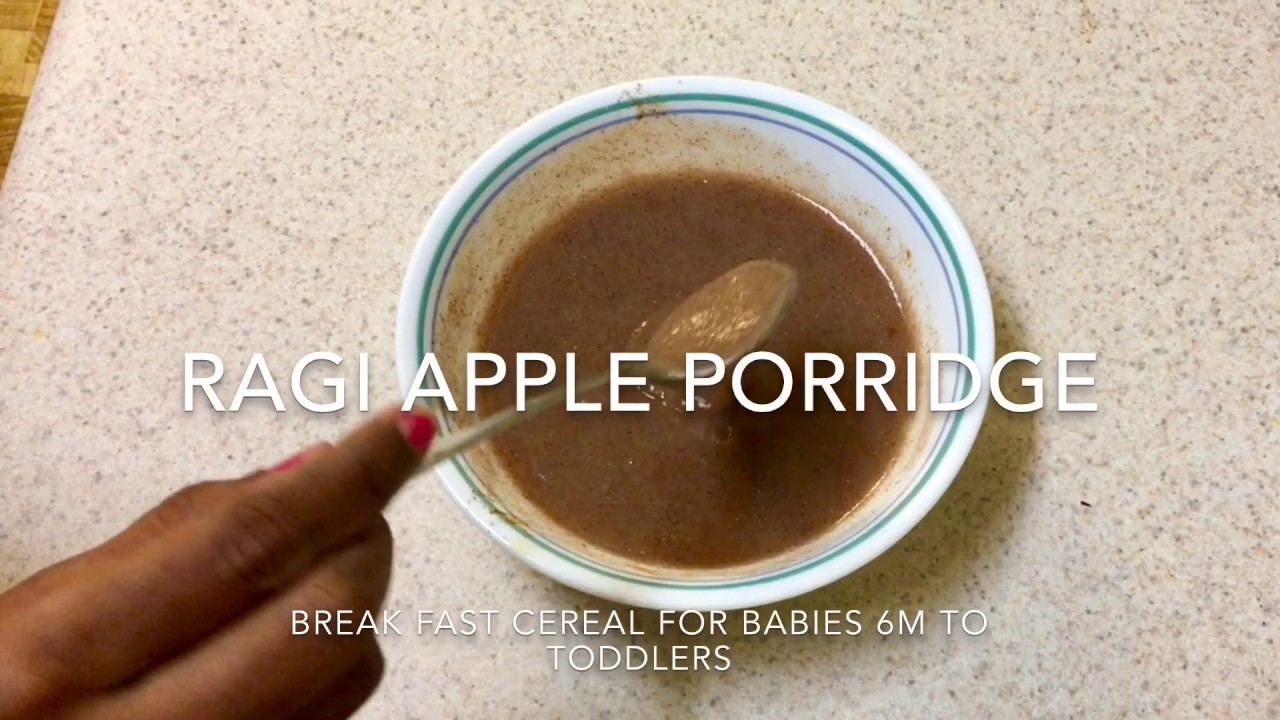 apple ragi porridge