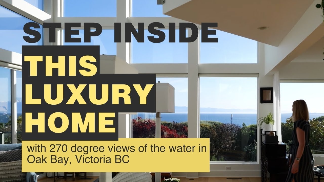 Tour this Luxury Home with Panoramic Views of the Ocean in Victoria!