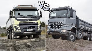  Войны Грузовиков: Мерседес Арокс против Вольво ФМХ || Truck Wars Mercedes Arocs vs Volvo FMX