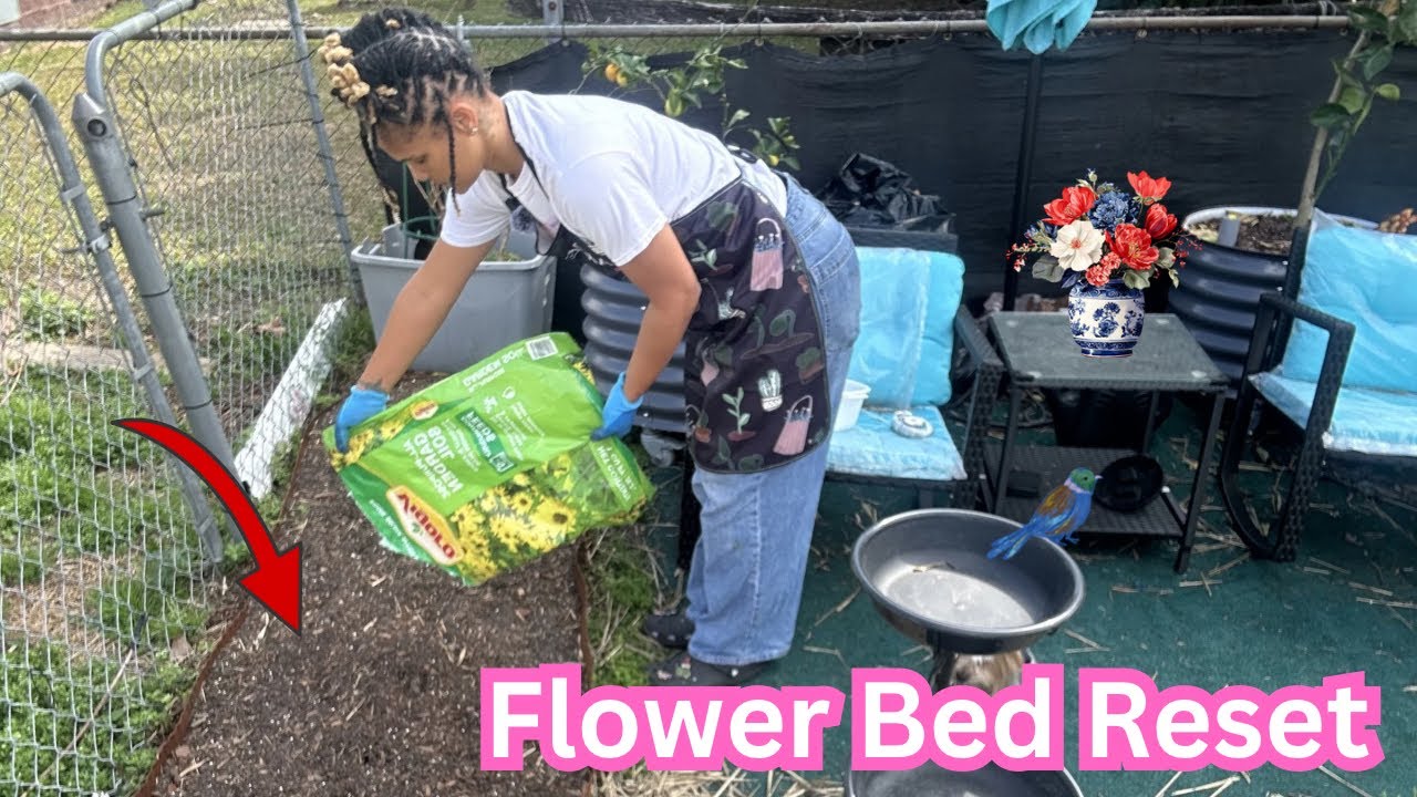 Up Potting Snapdragons & Moving Strawberries to a NEW Bed”