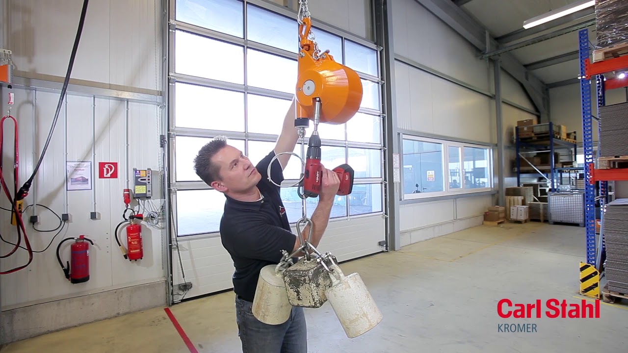Einstellung der Traglast - Gewichtausgleicher - schwere Baureihe KROMER