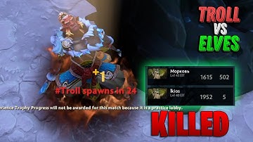 I Broke the Professionals in Troll VS Elves 3 (2023) - Dota 2 Custom 7.34b
