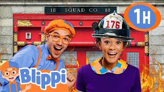 Blippi and Meekah Learn About Fire Safety at NYC Firehouse! 🔥| BLIPPI | Educational Kids Videos