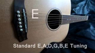 Guitar Tuner E A D G B E Standard Tuning acoustic