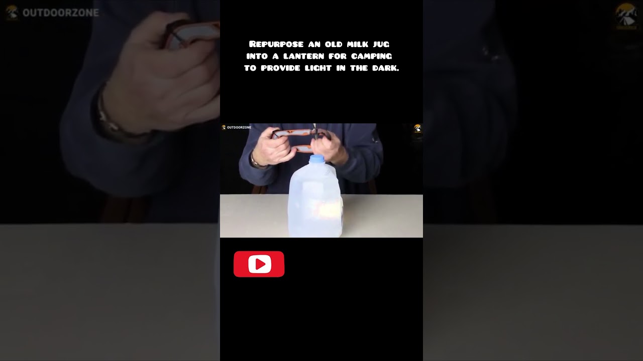 Transform an old milk jug into a lantern - 