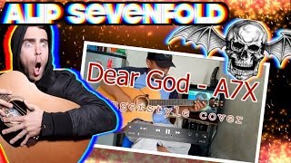 Alip Ba Ta - Dear God (Avenged Sevenfold) | Fingerstyle Cover | REACTION