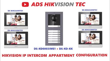 Hikvision ip intercom DS-KD8003IME1 with KD-KK Apartment  configuration