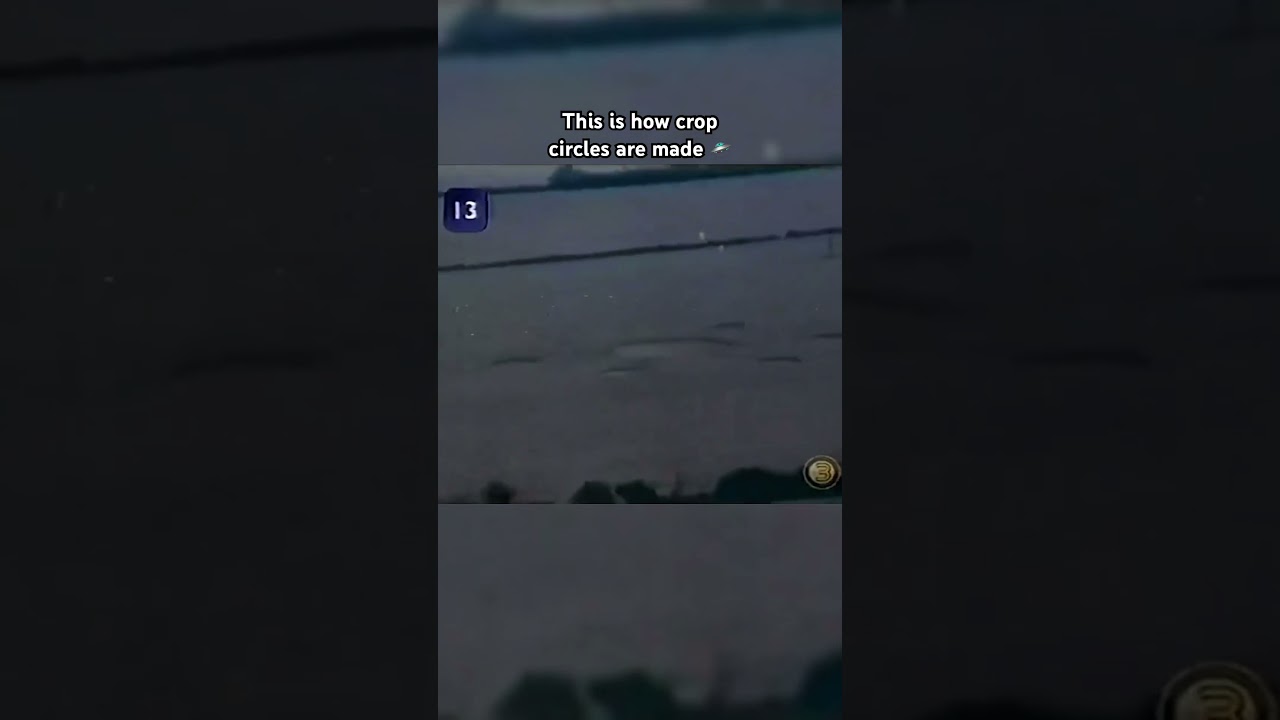 This is how crop circles are made 🛸 