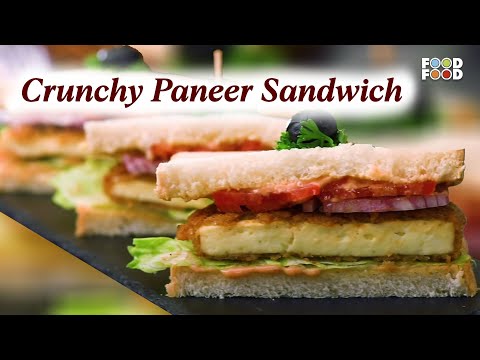 Crunchy Paneer Sandwich - A Delicious and Crispy Delight | Paneer Sandwich Recipe - FOODFOODINDIA