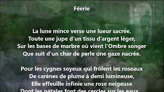 Féerie - Paul Valéry lu par Yvon Jean