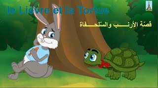 قصص للأطفال بالفرنسية ..قصة الأرنب والسلحفاة
