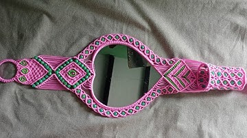 DIY Tutorial  Mirror Handmade! Macrame Heart ❤️ Shape Mirror (New Design)