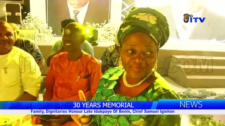30 YEARS MEMORIAL: Family, Dignataries Honour Late Idukpaye Of Benin, Chief Samuel Igiehon