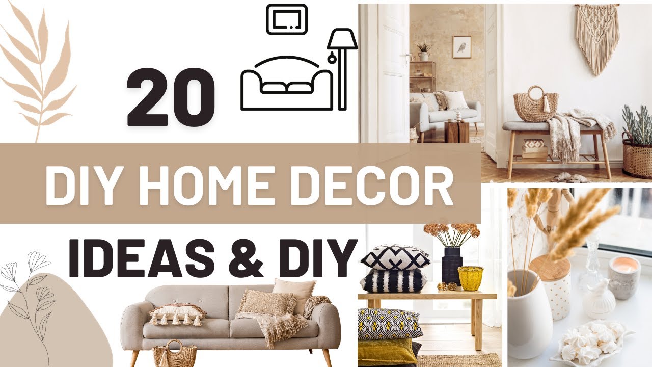 20 DIY IDEAS HOME DECOR HACKS HOME DECORATING IDEAS YouTube