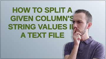 Unix: How to split a given column