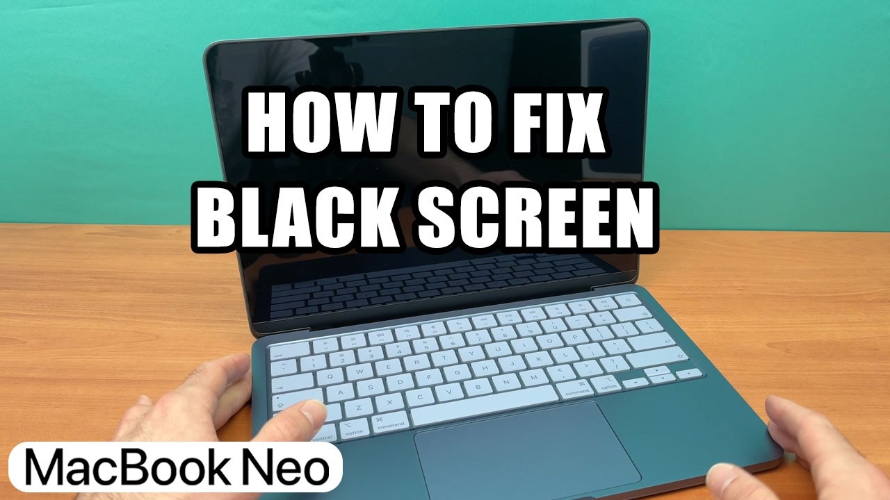 How to Fix a Black Screen Problem on the MacBook Neo - YouTube