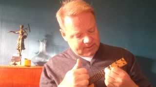 Video thumbnail of "Your baby has gone down the plug hole (A mothers lament)  on a mini ukulele"